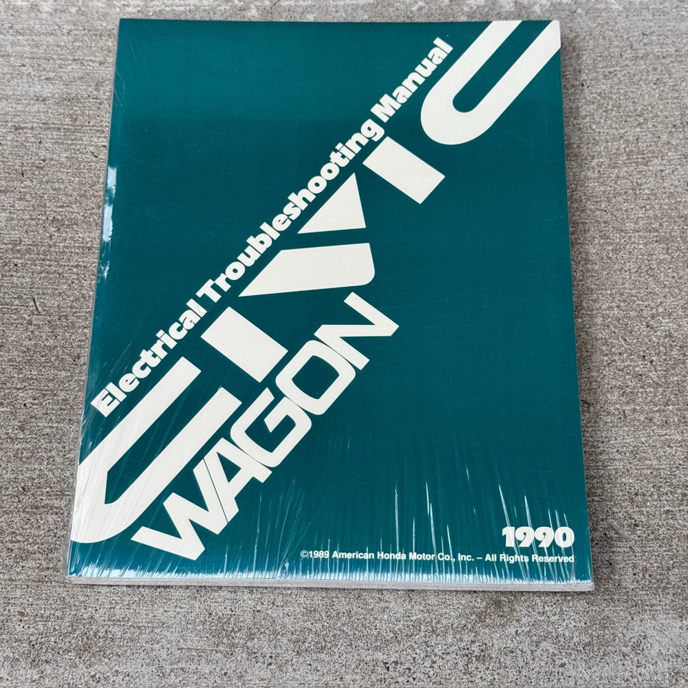 1990 Honda Civic Wagon Electrical Troubleshooting Manual Sealed OEM New